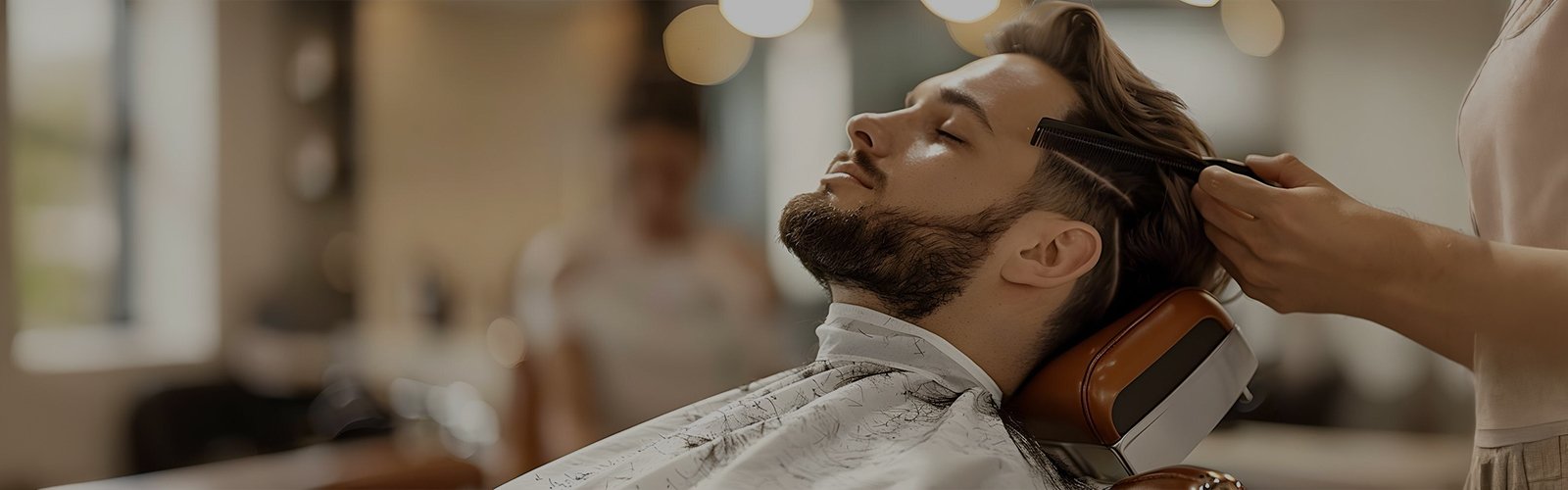 Men's haircut and hairstyle service